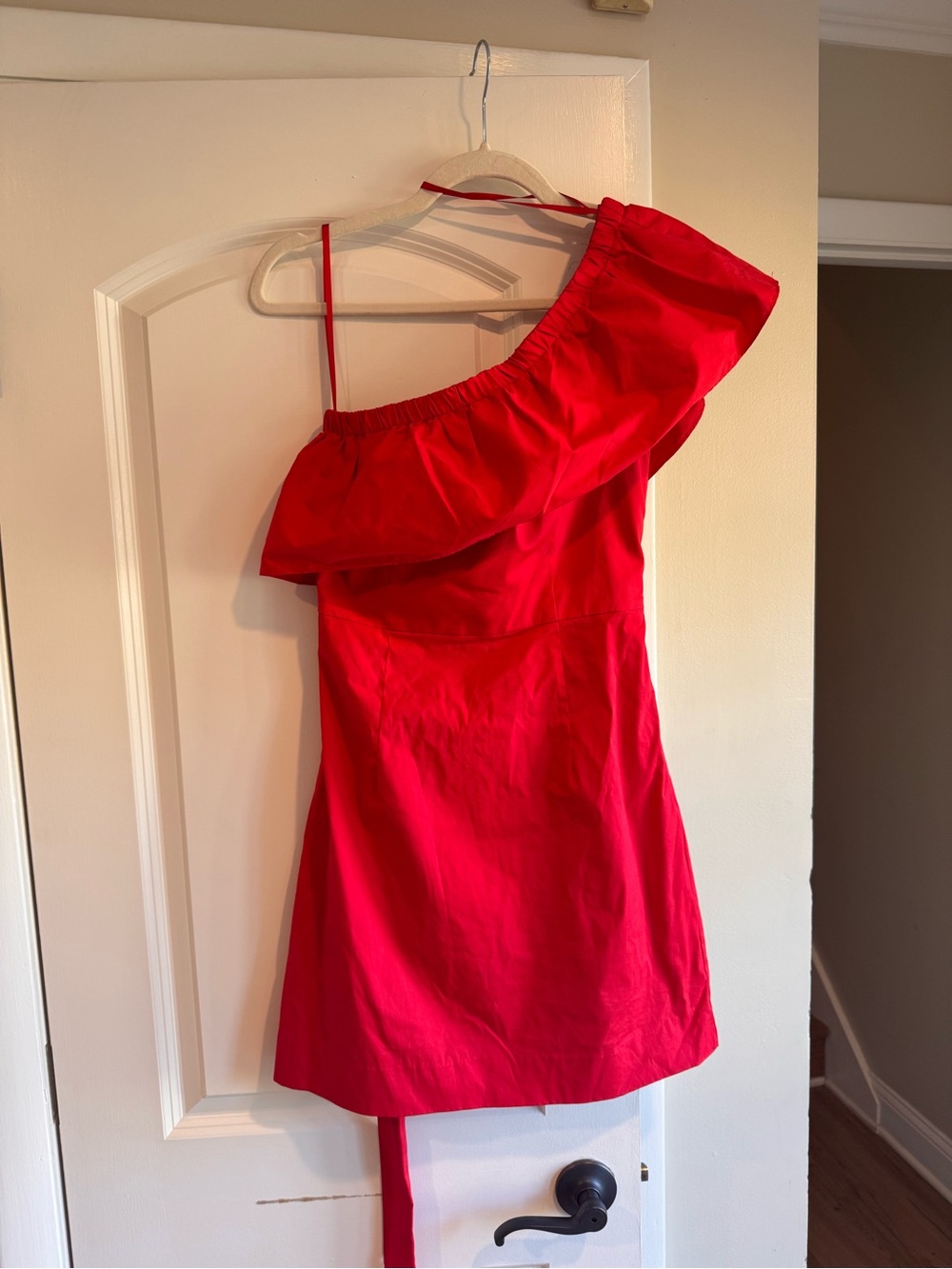 Milly One Shoulder Ruffle Sundress (has tie for waist) Size 6